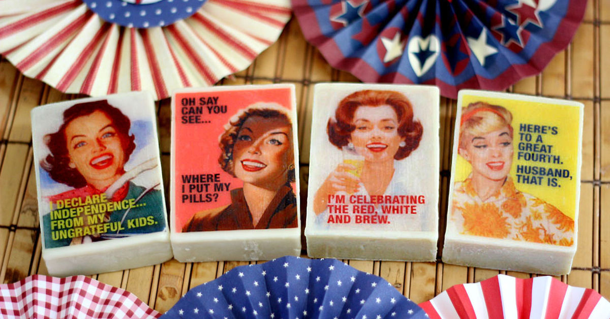 How to Personalize Soap With Funny Retro Graphics