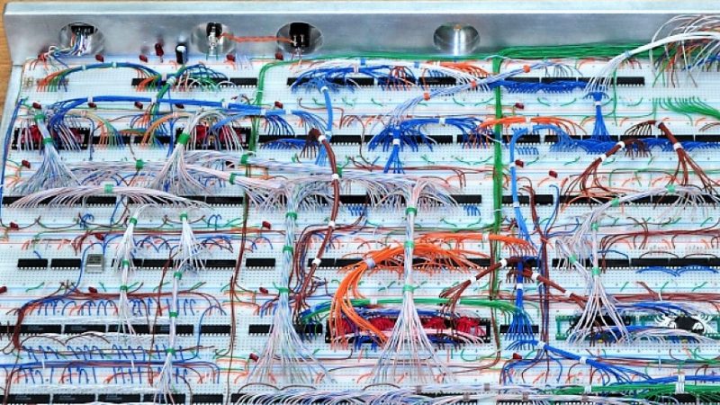 A 6502 Computer, With Acres Of Breadboard And Dozens Of Chips