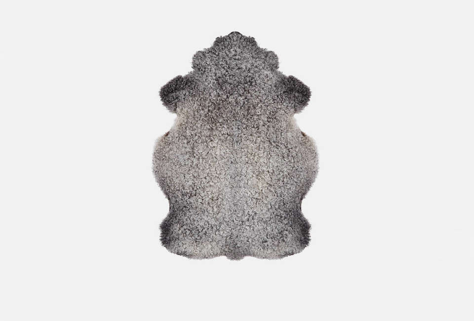 Large Gotland Sheepskin – Black Sheep (White Light)
