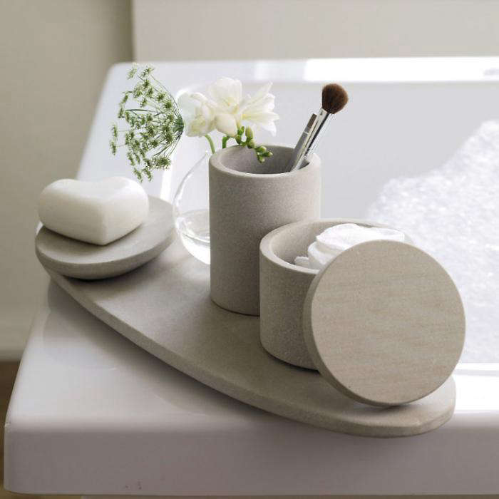 Serenity Now: Sandstone Bath Accessories