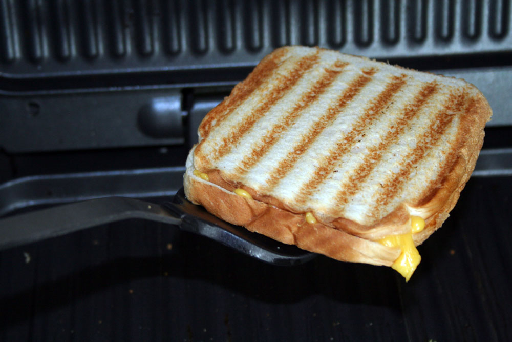 How to Make a Grilled Cheese Sandwich in a George Foreman Grill