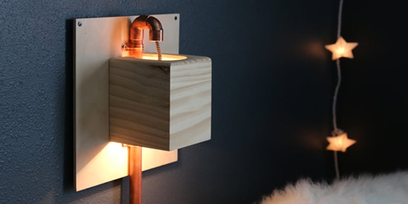 Renter-Friendly DIY Wall Sconce Tutorial