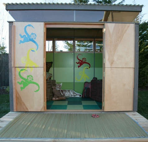 Outdoors: Modern Play Shed
