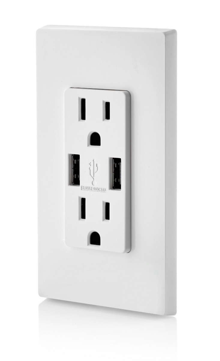 Leviton T5632-W 15-Amp USB Charger