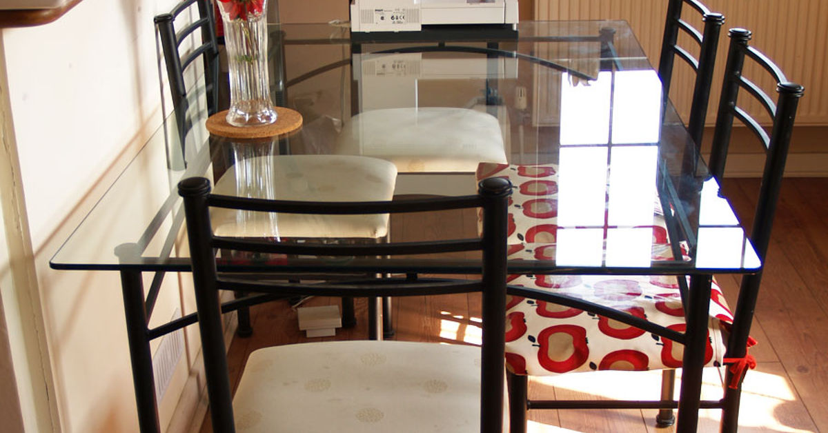 Painting a Glass Table Top